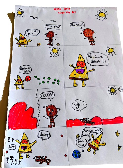 Heroic Pizza comic preview